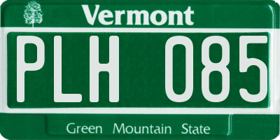 VT license plate PLH085