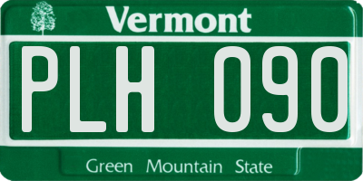 VT license plate PLH090
