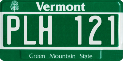 VT license plate PLH121