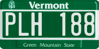 VT license plate PLH188
