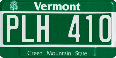 VT license plate PLH410