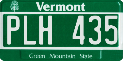 VT license plate PLH435