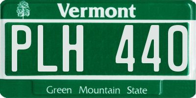 VT license plate PLH440