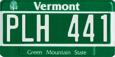 VT license plate PLH441
