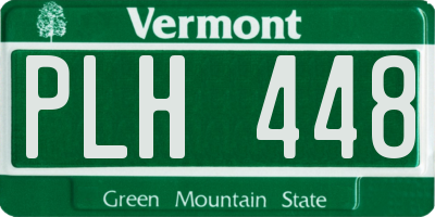 VT license plate PLH448