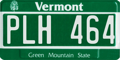 VT license plate PLH464