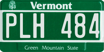 VT license plate PLH484