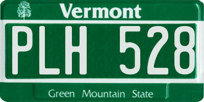 VT license plate PLH528