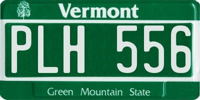VT license plate PLH556