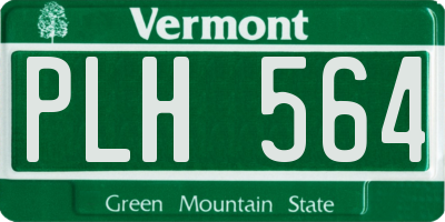 VT license plate PLH564