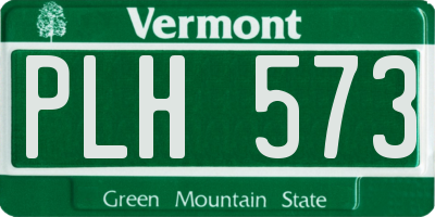 VT license plate PLH573