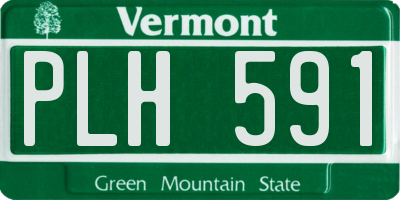 VT license plate PLH591