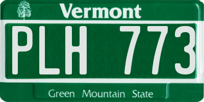 VT license plate PLH773