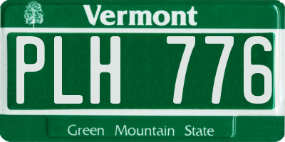 VT license plate PLH776