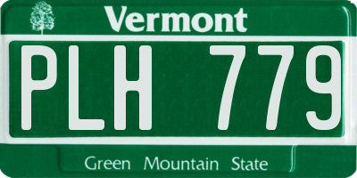 VT license plate PLH779