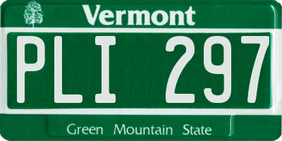 VT license plate PLI297