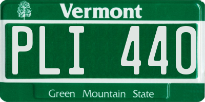 VT license plate PLI440
