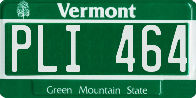 VT license plate PLI464
