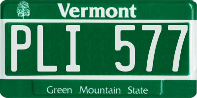 VT license plate PLI577