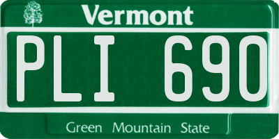 VT license plate PLI690