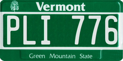 VT license plate PLI776