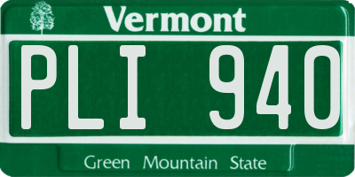 VT license plate PLI940