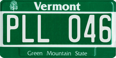 VT license plate PLL046