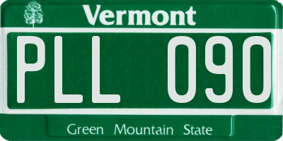 VT license plate PLL090