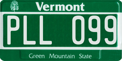 VT license plate PLL099