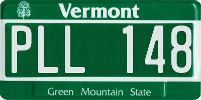 VT license plate PLL148