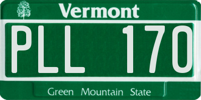 VT license plate PLL170
