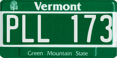 VT license plate PLL173