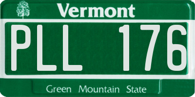 VT license plate PLL176