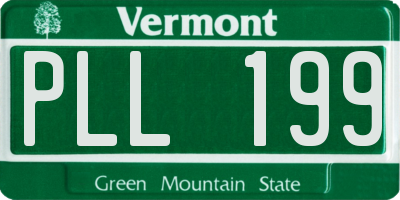 VT license plate PLL199