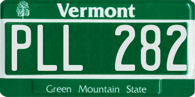 VT license plate PLL282
