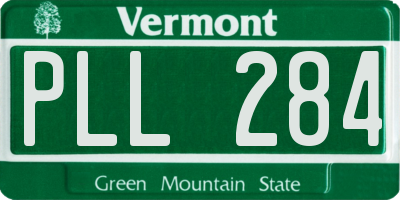 VT license plate PLL284