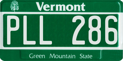 VT license plate PLL286