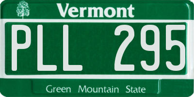 VT license plate PLL295