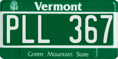 VT license plate PLL367