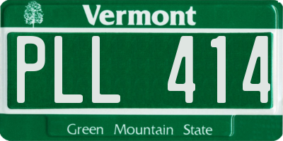 VT license plate PLL414