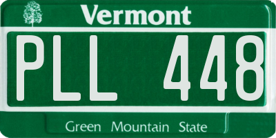 VT license plate PLL448