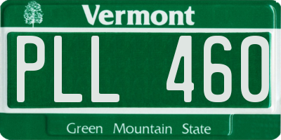 VT license plate PLL460