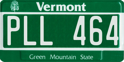 VT license plate PLL464