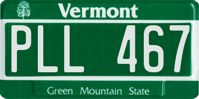 VT license plate PLL467