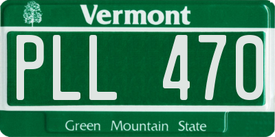 VT license plate PLL470