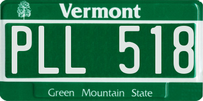 VT license plate PLL518
