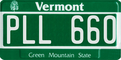 VT license plate PLL660