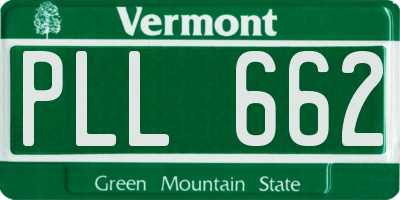 VT license plate PLL662