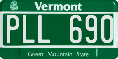 VT license plate PLL690