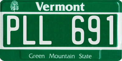 VT license plate PLL691